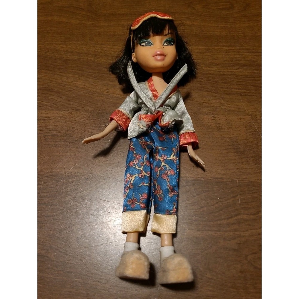 Bratz Slumber Party Jade Doll 2001 MGA Vintage 10in Pajamas Slippers